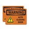Signmission Auto Closing Door, 10 in W x Rectangle, Vinyl Decal OS-2PACK-WS-D-710-L-12465 - alternate 1